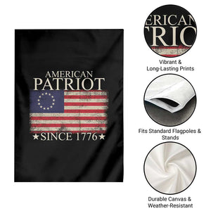 American Patriot Since 1776 Betsy Ross Flag Garden Flag TS02 Print Your Wear