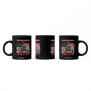 American Veteran Coffee Mug I May Not Have A PhD But Have A DD-214 US Bald Eagle TS02 Print Your Wear
