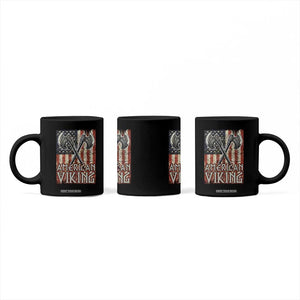 American Viking Coffee Mug American Flag Axe Norse Mythology TS09 Print Your Wear