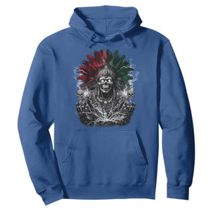 Ancient Aztec King Hoodie Calabera Azteca Mexican Skull Skeleton TS10 Royal Blue Print Your Wear