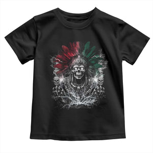 Ancient Aztec King Toddler T Shirt Calabera Azteca Mexican Skull Skeleton TS10 Black Print Your Wear