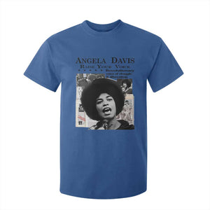 Angela Davis T Shirt For Kid Raise Your Voice Revolutionary Power Liberation TS02 Royal Blue Print Your Wear