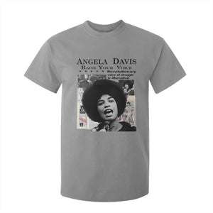 Angela Davis T Shirt For Kid Raise Your Voice Revolutionary Power Liberation TS02 Sport Gray Print Your Wear