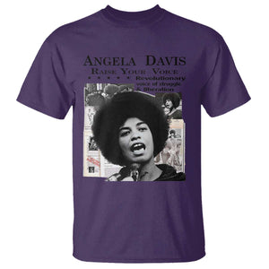 Angela Davis T Shirt Raise Your Voice Revolutionary Power Liberation TS02 Purple Print Your Wear