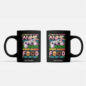 Anime Video Games Food Coffee Mug Japan Kawaii Gamer Otaku Aesthetic TS02 Black Print Your Wear