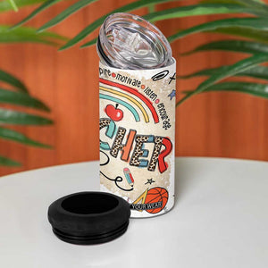 Aries Zodiac 4 in 1 Can Cooler Tumbler Astrology Horoscope Birthday Gift For Aries Women Men TB02 Print Your Wear