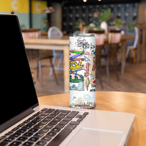 Aries Zodiac Skinny Tumbler Astrology Horoscope Birthday Gift For Aries Women Men TB02 Print Your Wear