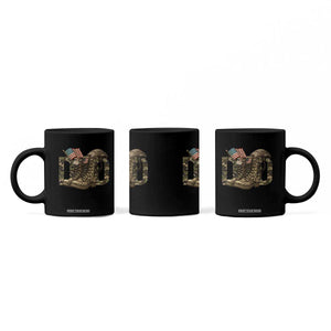 Army Military Dad Combat Boots American Flag Coffee Mug TS11 Print Your Wear