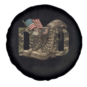 Army Military Dad Combat Boots American Flag Spare Tire Cover TS11 Print Your Wear