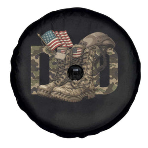 Army Military Dad Combat Boots American Flag Spare Tire Cover TS11 Print Your Wear