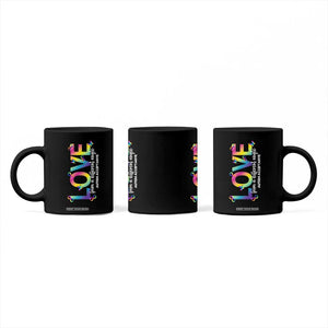 Autism Acceptance Coffee Mug Love From a Different Angle Rainbow Infinity TS02 Print Your Wear
