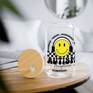 Autism Acceptance Glass Can Advocate Educate Accomodate Include Special Education TS02 Print Your Wear