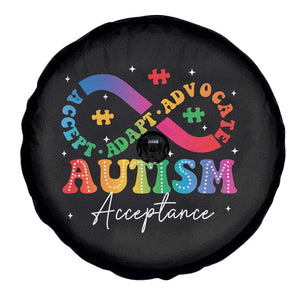 Autism Awareness Acceptance Spare Tire Cover Infinity Symbol Neurodiversity TS10 Print Your Wear