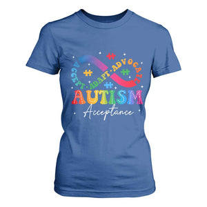 Autism Awareness Acceptance T Shirt For Women Infinity Symbol Neurodiversity TS10 Royal Blue Print Your Wear