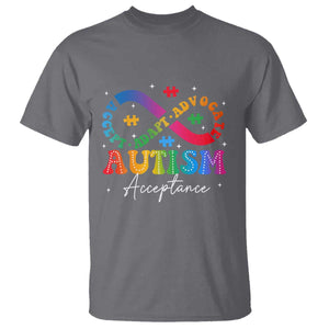 Autism Awareness Acceptance T Shirt Infinity Symbol Neurodiversity TS10 Charcoal Print Your Wear