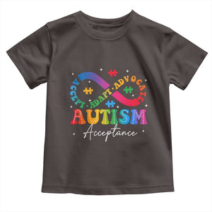 Autism Awareness Acceptance Toddler T Shirt Infinity Symbol Neurodiversity TS10 Dark Chocolate Print Your Wear