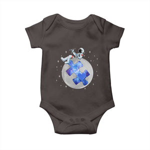 Autism Awareness Astronaut Baby Onesie Space Stars Autistic Kids Sped Teacher TS10 Dark Chocolate Print Your Wear