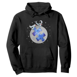 Autism Awareness Astronaut Hoodie Space Stars Autistic Kids Sped Teacher TS10 Black Print Your Wear