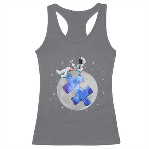 Autism Awareness Astronaut Racerback Tank Top Space Stars Autistic Kids Sped Teacher TS10 Charcoal Print Your Wear