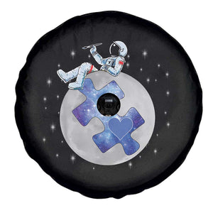 Autism Awareness Astronaut Spare Tire Cover Space Stars Autistic Kids Sped Teacher TS10 Print Your Wear