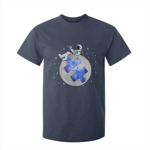 Autism Awareness Astronaut T Shirt For Kid Space Stars Autistic Kids Sped Teacher TS10 Navy Print Your Wear