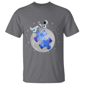 Autism Awareness Astronaut T Shirt Space Stars Autistic Kids Sped Teacher TS10 Charcoal Print Your Wear