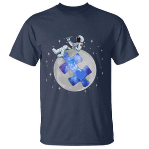 Autism Awareness Astronaut T Shirt Space Stars Autistic Kids Sped Teacher TS10 Navy Print Your Wear