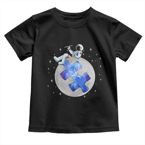 Autism Awareness Astronaut Toddler T Shirt Space Stars Autistic Kids Sped Teacher TS10 Black Print Your Wear