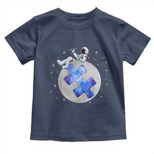 Autism Awareness Astronaut Toddler T Shirt Space Stars Autistic Kids Sped Teacher TS10 Navy Print Your Wear