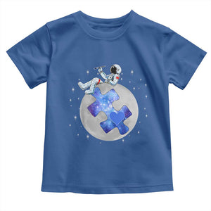 Autism Awareness Astronaut Toddler T Shirt Space Stars Autistic Kids Sped Teacher TS10 Royal Blue Print Your Wear