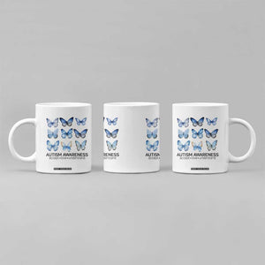 Autism Awareness Blue Butterflies Coffee Mug Accept Love Understand TS02 Print Your Wear