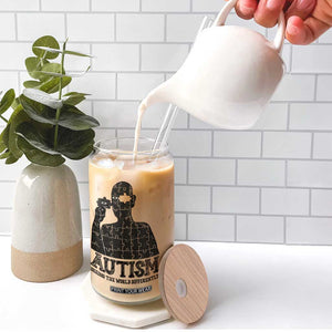 Autism Awareness Glass Can Autistic Seeing The World From A Different Angle Aesthetic TS09 Print Your Wear