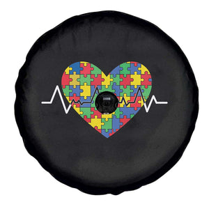 Autism Awareness Love Heart Puzzle Acceptance Spare Tire Cover TS10 Print Your Wear