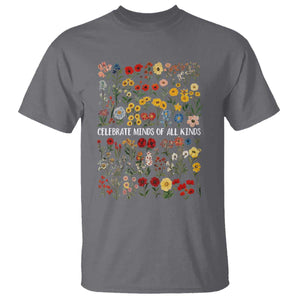 Autism Awareness T Shirt Neurodiversity Celebrate Minds of All Kinds TS10 Charcoal Print Your Wear