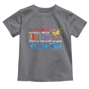 Autism Awareness Toddler T Shirt Keep Staring You Might Cure My Autism Heart Puzzle TS10 Charcoal Print Your Wear