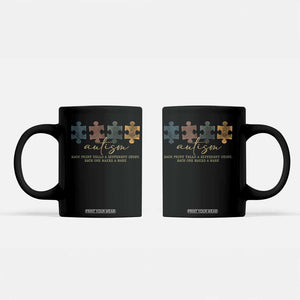 Autism Coffee Mug Fingerprint Autism Each One Makes A Mark TS09 Black Print Your Wear