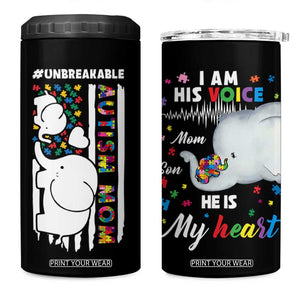 Autism Mom Gifts 4 in 1 Can Cooler Tumbler Autistic Kid Parents Mothers Day Autism Awareness TB10 One Size: 16 oz Black Print Your Wear