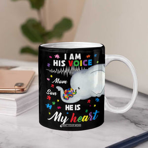 Autism Mom Gifts Coffee Mug Autistic Kid Parents Mothers Day Autism Awareness TB10 Print Your Wear