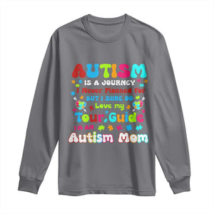 Autism Mom's Journey Long Sleeve Shirt TS10 Charcoal Print Your Wear