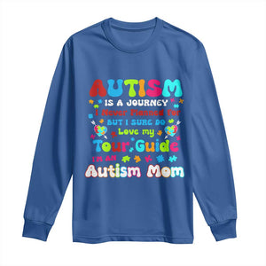 Autism Mom's Journey Long Sleeve Shirt TS10 Royal Blue Print Your Wear