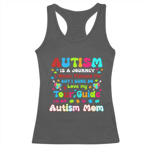 Autism Mom's Journey Racerback Tank Top TS10 Dark Heather Print Your Wear