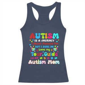 Autism Mom's Journey Racerback Tank Top TS10 Navy Print Your Wear