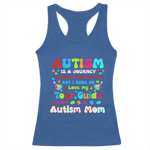 Autism Mom's Journey Racerback Tank Top TS10 Royal Blue Print Your Wear