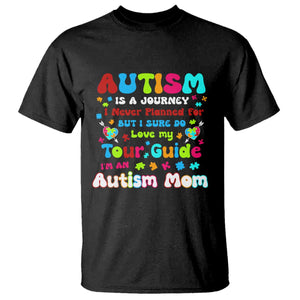 Autism Mom's Journey T Shirt TS10 Black Print Your Wear