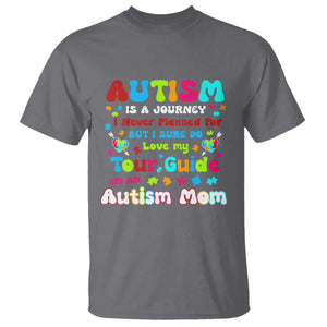 Autism Mom's Journey T Shirt TS10 Charcoal Print Your Wear