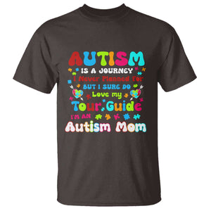 Autism Mom's Journey T Shirt TS10 Dark Chocolate Print Your Wear