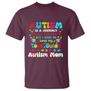 Autism Mom's Journey T Shirt TS10 Maroon Print Your Wear