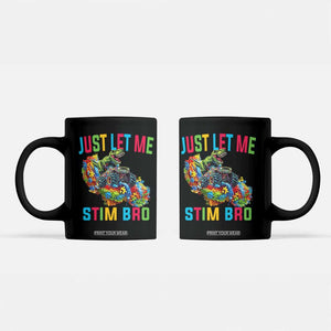 Autistic Dino Rex Driving Monster Truck Coffee Mug Autism Is My Superpower TS02 Black Print Your Wear
