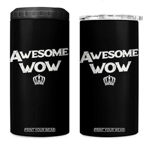Awesome Wow 4 in 1 Can Cooler Tumbler Alexander Hamilton Lover TS10 One Size: 16 oz Black Print Your Wear