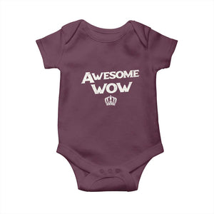 Awesome Wow Baby Onesie Alexander Hamilton Lover TS10 Maroon Print Your Wear